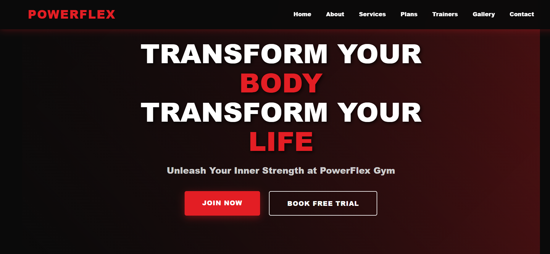 Gym Website