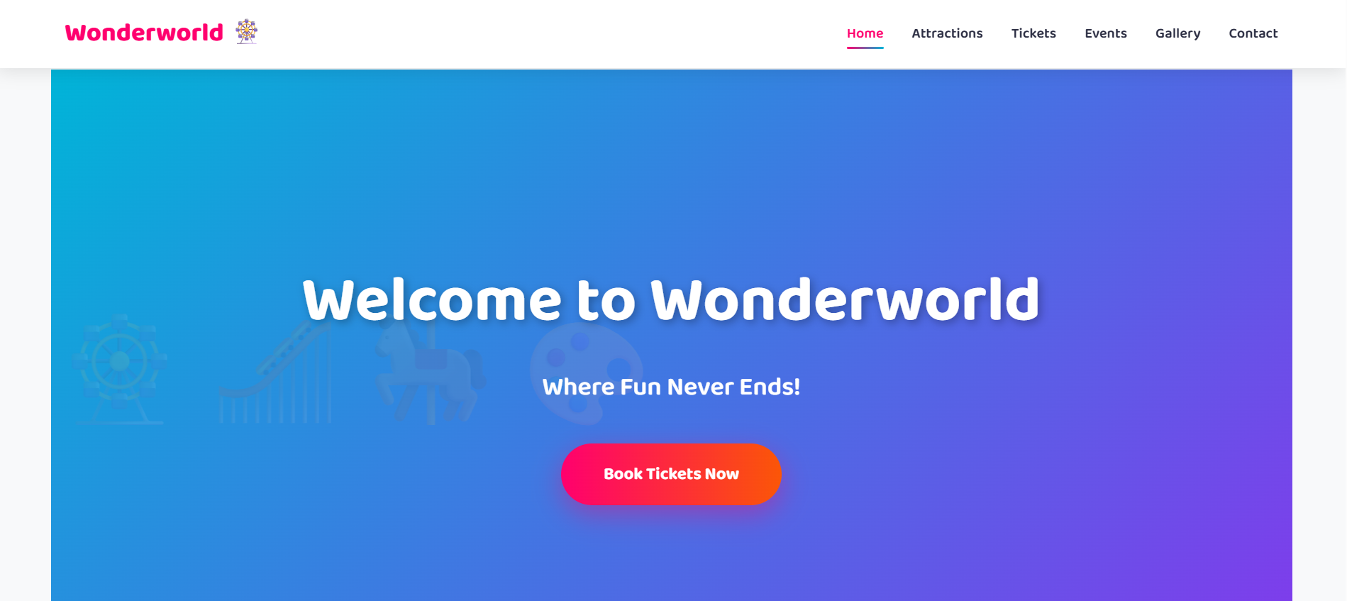 Amusement Park Website